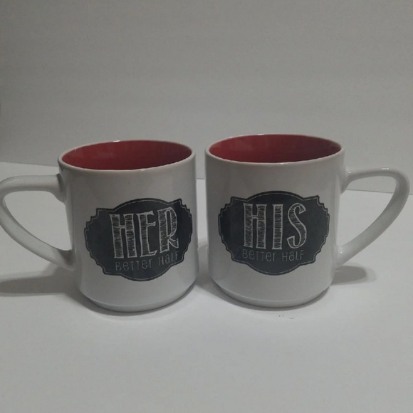 His & Her Pier 1 Mug Set - Picture 2 of 5
